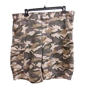 Carhartt Camouflage Cargo Relaxed Fit Shorts Size 40